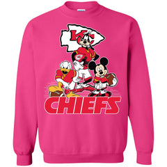 Mickey Mouse Kansas City Chiefs American Football Nfl Sports Shirt Crewneck Pullover Sweatshirt Crewneck Pullover Sweatshirt - parenttees