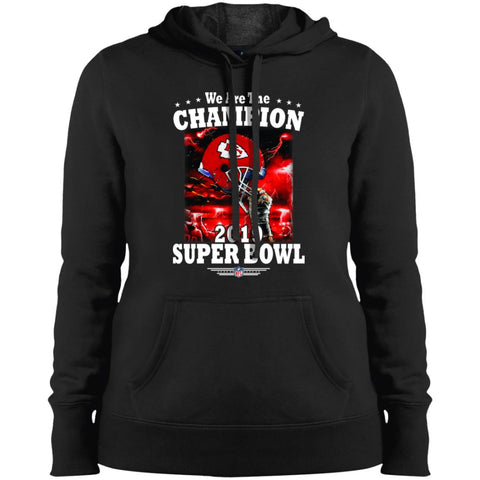 Nfl – Kansas City Chiefs We Are The Champion 2019 Super Bowl Football Women Hooded Sweatshirt Black / X-Small Women Hooded Sweatshirt - parenttees