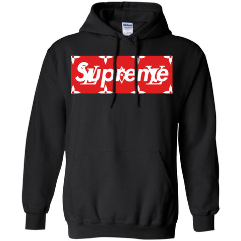 Louis Vuitton Box Supreme T-shirt Pullover Hoodie Sweatshirt Black / S Pullover Hoodie Sweatshirt - parenttees