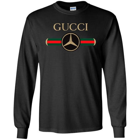 Gucci Mercedes T-shirt Men Long Sleeve Shirt Black / S Men Long Sleeve Shirt - parenttees