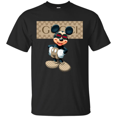 Gucci Mickey Gift Birthday T-shirt Men Cotton T-Shirt Black / S Men Cotton T-Shirt - parenttees