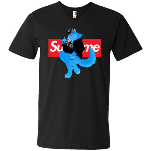 Supreme Woft T-shirt Men V-Neck T-Shirt Black / S Men V-Neck T-Shirt - parenttees