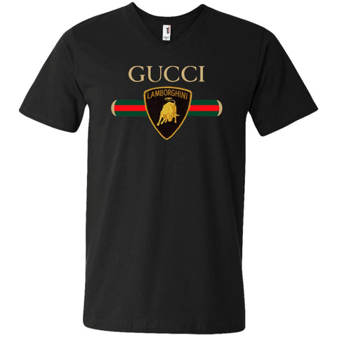 Gucci Lamborghini T-shirt Men V-Neck T-Shirt Black / S Men V-Neck T-Shirt - parenttees