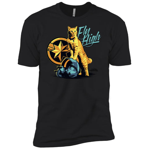 Captain Marvel Symbol Goose Fly High Men Short Sleeve T-Shirt Black / X-Small Men Short Sleeve T-Shirt - parenttees