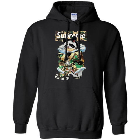Supreme Panda Kung Fu T-shirt Pullover Hoodie Sweatshirt Black / S Pullover Hoodie Sweatshirt - parenttees