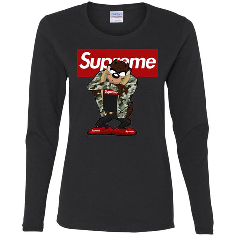 Supreme Hot Bear T-shirt Women Long Sleeve Shirt Black / S Women Long Sleeve Shirt - parenttees