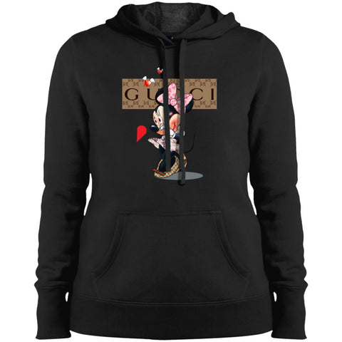 Couple Gucci Minnie Tshirt Valentine's Day Women Hooded Sweatshirt Black / X-Small Women Hooded Sweatshirt - parenttees