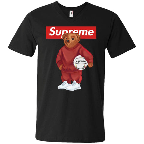 Supreme Bear Sport T-shirt Men V-Neck T-Shirt Black / S Men V-Neck T-Shirt - parenttees