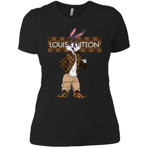 Louis Vuitton Rabbit Beauty T-shirt Women Cotton T-Shirt Black / X-Small Women Cotton T-Shirt - parenttees