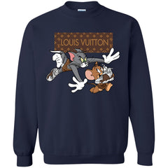 Louis Vuitton Cartoon Tom And Jerry T-shirt Crewneck Pullover Sweatshirt Crewneck Pullover Sweatshirt - parenttees