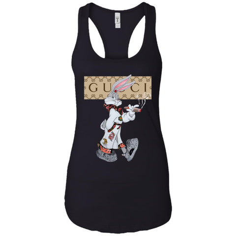 Gucci Rabbit Smoking Tshirt Women Tank Top Black / X-Small Women Tank Top - parenttees
