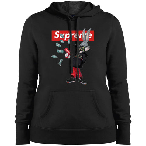 Supreme Rabbit Gucci Gang T-shirt Women Hooded Sweatshirt Black / X-Small Women Hooded Sweatshirt - parenttees