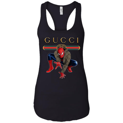 Spider Man Gucci Funny Trend T- Shirt Women Tank Top Black / X-Small Women Tank Top - parenttees