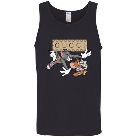 Gucci Tom And Jerry Cartoon T-shirt Men Cotton Tank Black / X-Small Men Cotton Tank - parenttees