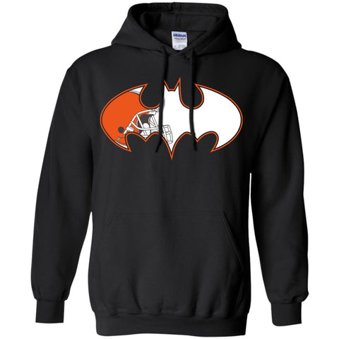 We Are The Cleveland Browns Batman Nfl Mashup Pullover Hoodie Sweatshirt Black / S Pullover Hoodie Sweatshirt - parenttees