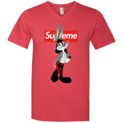 Supreme Rabbit T-shirt Men V-Neck T-Shirt Men V-Neck T-Shirt - parenttees