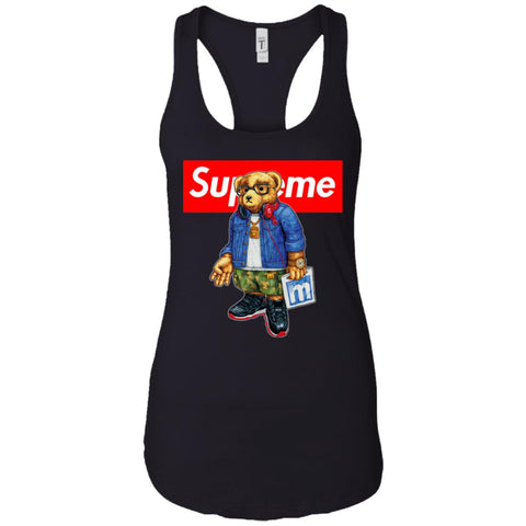 Supreme Bear Style Music T-shirt Women Tank Top Black / X-Small Women Tank Top - parenttees