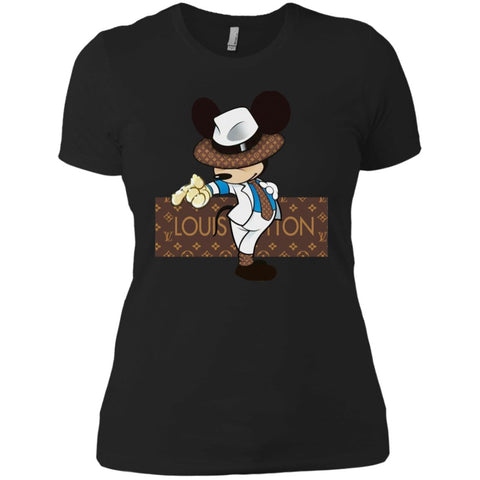 Louis Vuitton Mickey Dance Tshirt Women Cotton T-Shirt Black / X-Small Women Cotton T-Shirt - parenttees