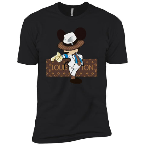 Louis Vuitton Mickey Dance Tshirt Men Short Sleeve T-Shirt Black / X-Small Men Short Sleeve T-Shirt - parenttees