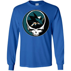 San Jose Sharks Grateful Dead Steal Your Face Hockey Nhl Shirts Men Long Sleeve Shirt Men Long Sleeve Shirt - parenttees