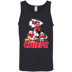 Mickey Mouse Kansas City Chiefs American Football Nfl Sports Shirt Men Cotton Tank