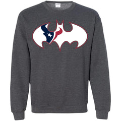 We Are The Houston Texans Batman Nfl Mashup Crewneck Pullover Sweatshirt Crewneck Pullover Sweatshirt - parenttees