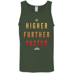 Marvel Captain Marvel Movie Higher Faster Men Cotton Tank