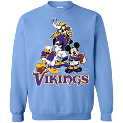 Mickey Mouse Minnesota Vikings American Football Nfl Sports Shirt Crewneck Pullover Sweatshirt Crewneck Pullover Sweatshirt - parenttees