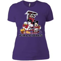 Mickey Mouse Atlanta Falcons American Football Nfl Sports Shirt Women Cotton T-Shirt Women Cotton T-Shirt - parenttees