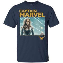 Captain Marvel Vintage Movie Poster Style Men Cotton T-Shirt