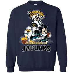 Mickey Mouse Jacksonville Jaguar American Football Nfl Sports Shirt Crewneck Pullover Sweatshirt