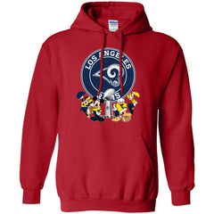 Nfl – Los Angeles Rams Super Bowl 2019 Mickey Mouse Minnie Mouse Donald Duck Daisy Duck Football Pullover Hoodie Sweatshirt Pullover Hoodie Sweatshirt - parenttees