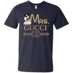 Mrs Minnie Gucci Couple Disney Shirt Valentine's Day T-shirt Men V-Neck T-Shirt Men V-Neck T-Shirt - parenttees