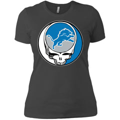 Detroit Lions Grateful Dead Steal Your Face Football Nfl Shirts Women Cotton T-Shirt Women Cotton T-Shirt - parenttees