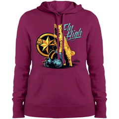 Captain Marvel Symbol Goose Fly High Women Hooded Sweatshirt Women Hooded Sweatshirt - parenttees