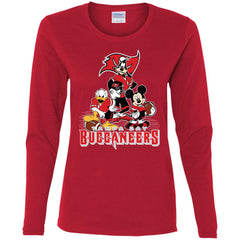 Mickey Mouse Tampa Bay Buccaneers American Football Nfl Sports Shirt Women Long Sleeve Shirt Women Long Sleeve Shirt - parenttees