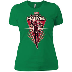 Marvel Captain Marvel Retro Style Flight Women Cotton T-Shirt Women Cotton T-Shirt - parenttees