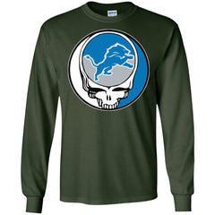 Detroit Lions Grateful Dead Steal Your Face Football Nfl Shirts Men Long Sleeve Shirt Men Long Sleeve Shirt - parenttees