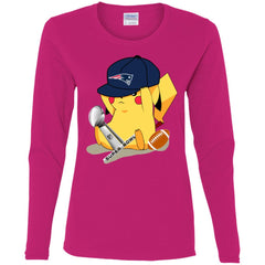 Nfl - New England Patriots Pikachu Super Bowl 2019 Football Women Long Sleeve Shirt Women Long Sleeve Shirt - parenttees