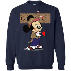 Mickey Mouse Love Couple T-shirt Valentine's Day T-shirt Crewneck Pullover Sweatshirt Crewneck Pullover Sweatshirt - parenttees