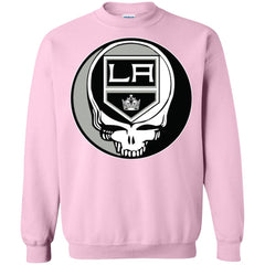 Los Angeles Kings Grateful Dead Steal Your Face Hockey Nhl Shirts Crewneck Pullover Sweatshirt Crewneck Pullover Sweatshirt - parenttees