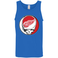 Detroit Red Wings Grateful Dead Steal Your Face Hockey Nhl Shirts Men Cotton Tank Men Cotton Tank - parenttees