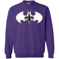 We Are The New Orleans Saints Batman Nfl Mashup Crewneck Pullover Sweatshirt Crewneck Pullover Sweatshirt - parenttees