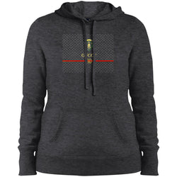 Gucci Graphic Logo Black T-shirt Women Hooded Sweatshirt