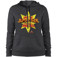 Captain Marvel My Superpower Is Being Me Women Hooded Sweatshirt Women Hooded Sweatshirt - parenttees