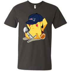 Nfl - New England Patriots Pikachu Super Bowl 2019 Football Men V-Neck T-Shirt Men V-Neck T-Shirt - parenttees