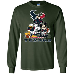 Mickey Mouse Houston Texans American Football Nfl Sports Shirt Men Long Sleeve Shirt Men Long Sleeve Shirt - parenttees