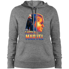 Captain Marvel Bold Sunset Portrait Women Hooded Sweatshirt Women Hooded Sweatshirt - parenttees