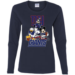 Mickey Mouse New York Giants American Football Nfl Sports Shirt Women Long Sleeve Shirt Women Long Sleeve Shirt - parenttees