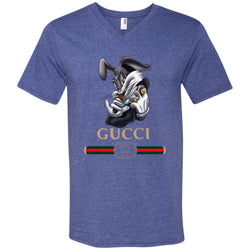 Gucci Rabbit Movie Disney T-shirt Men V-Neck T-Shirt